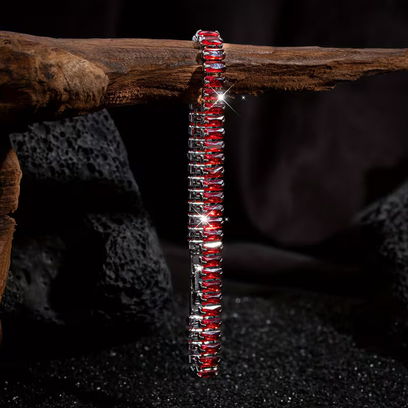 Bracelet Gemmes Rouge
