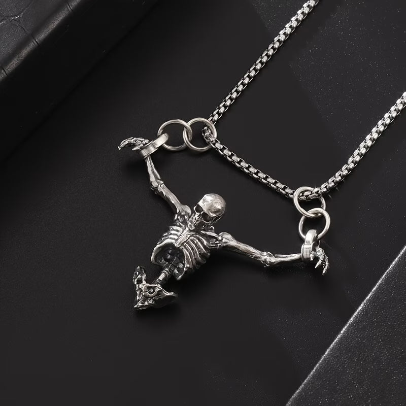 Collier squelette rappeur