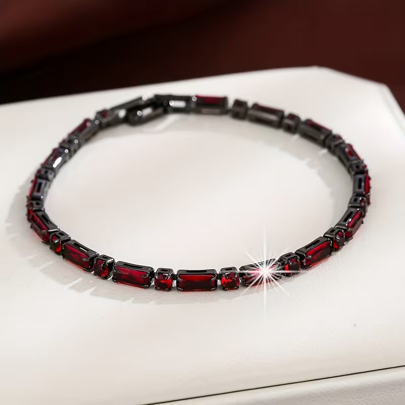 Bracelet gemmes écarlates