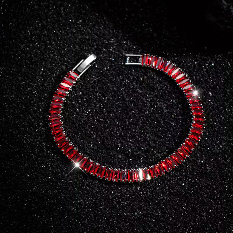 Bracelet Gemmes Rouge