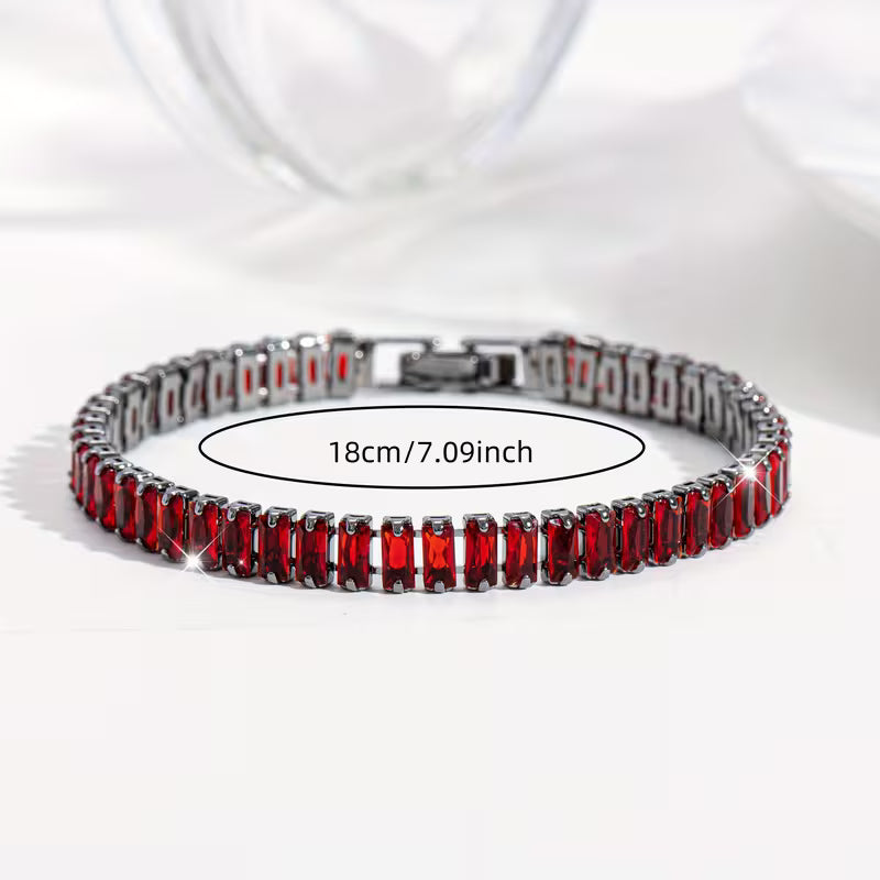Bracelet Gemmes Rouge